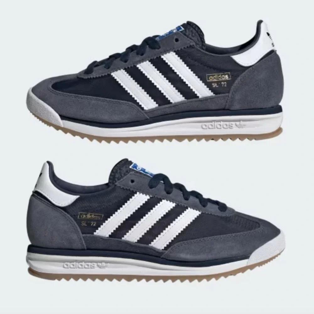 NEW Adidas Originals SL72 RS Night Indigo Shoes Sneakers Mens Size 7.5 - Picture 3 of 13
